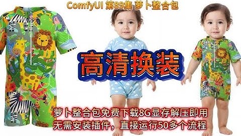 ComfyUI 第89集 | FLUX | ComfyUI | 商业换装 | 高清换装 | ACE | 换装 | REDUX | AI绘画 | AIGC |