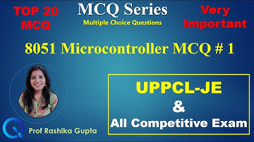 #1 Top 20 MCQ Of  8051 Microcontroller | UPPCL-JE | All Competitive Exam MCQ | Important MCQ |