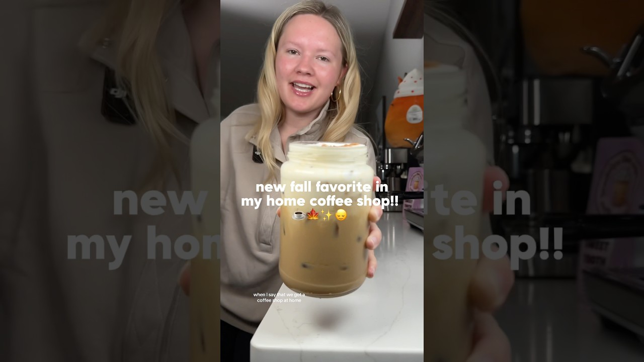 your new favorite fall coffee at home!! 🍁☕️ #coffee #fall #recipe #shorts