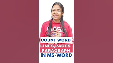How To Count Words In Microsoft #Word  | Count Lines, Pages , Paragraph In #Ms_Word  #Msexcelwire