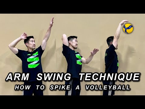 видео: Spiking Arm Swing Technique (Part 1 of 2) | Volleyball Tutorial