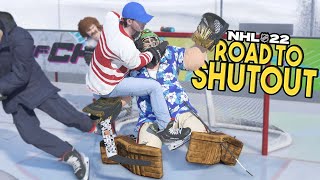 NHL 22 ROAD TO SHUTOUT #2 *THE MOST UNLUCKY GOAL OF ALL TIME?!*