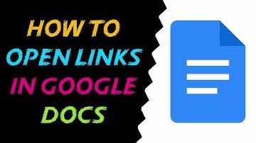 How to Open a Link in Google Docs