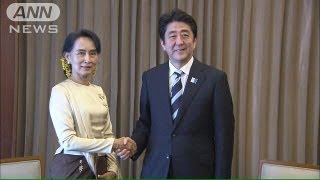安倍総理、スー・チー氏と会談 民主化支援を表明(13/05/26) スーチー 検索動画13 安倍総理、スー・チー氏と会談 民主化支援を表明(13/05/26) スーチー 検索動画 13