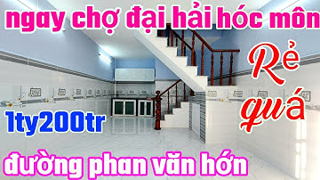 ( 300 ) Bán nhà hóc môn rẻ nhất , ngay chợ đại hải -đường Phan Văn Hớn ,gần chợ bà điểm giá 1ty200tr