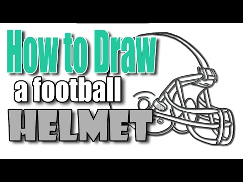 🎨 How to Draw Football Helmet 🏈