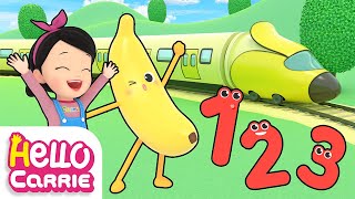 🍌Banana nanana🍌 Let's take the banana subway | Number song | Hello Carrie Kids Song