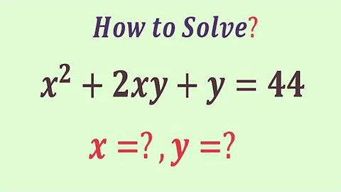An Easy method to Beat this Algebra problem | Olympiad Question | how to solve this? | x=?,y=?