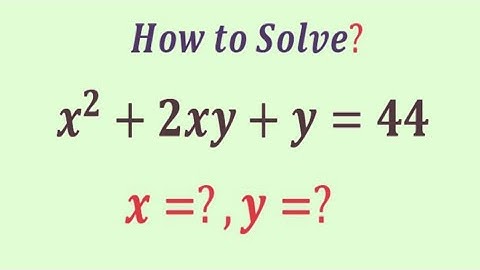 An Easy method to Beat this Algebra problem | Olympiad Question | how to solve this? | x=?,y=?