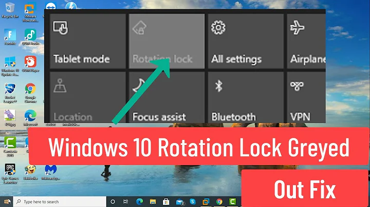 Windows 10 Rotation Lock Greyed Out Problem Fix