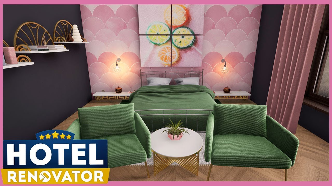 Hotel Renovator Pink And Green Art Deco Villa Speed Build (Before