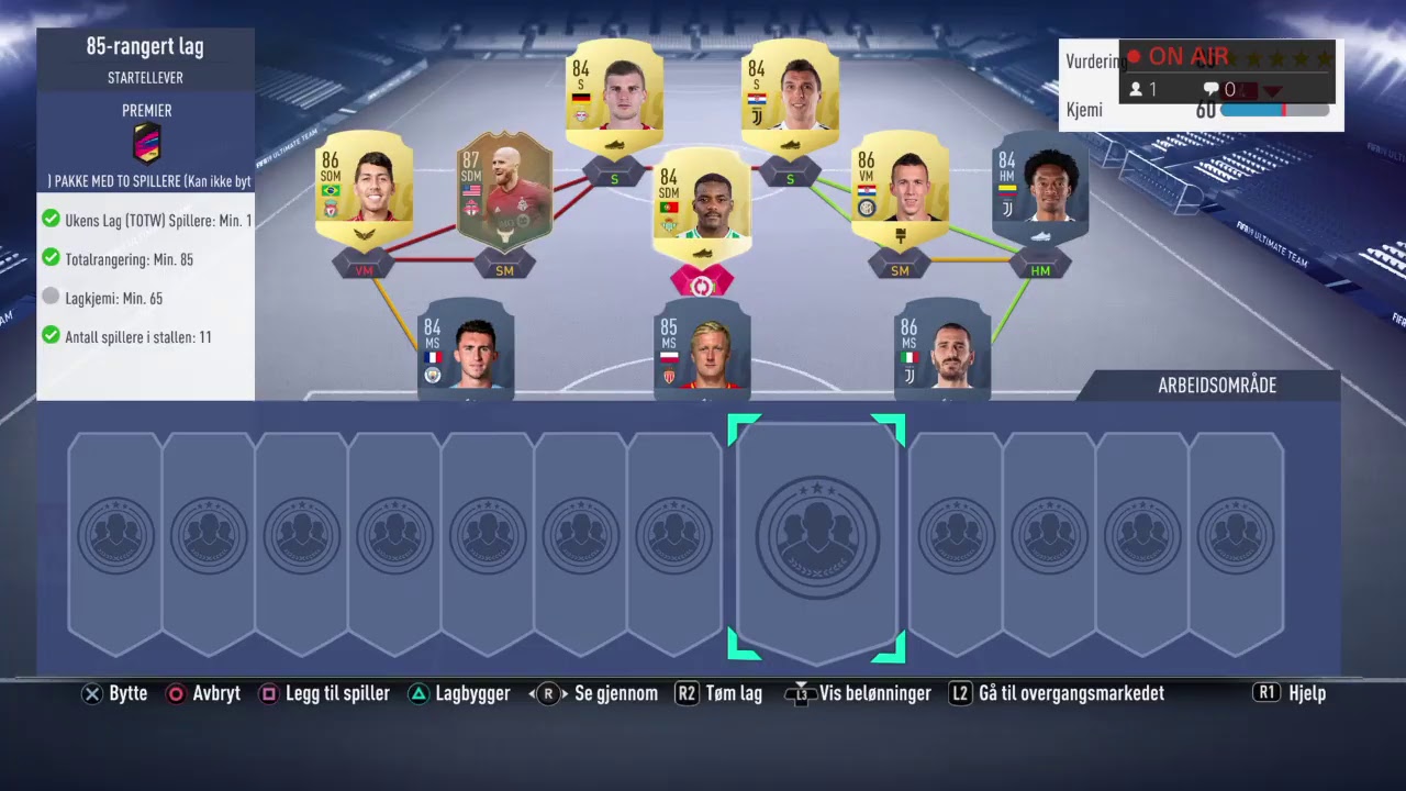 Road to glory Fifa 19 mid icon SBC