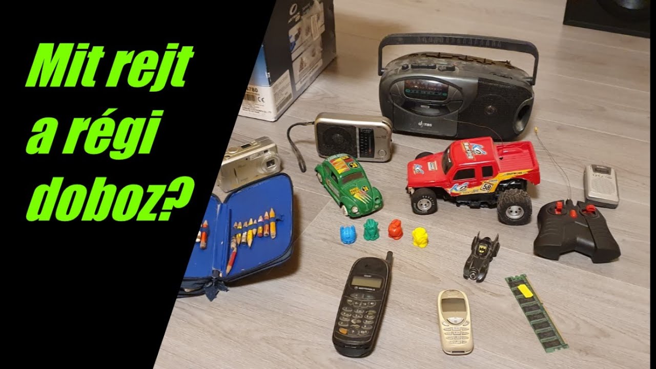 90-es, 2000-es évekbeli időkapszula doboz kinyitása