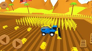 Blocky Forage Plow Farming Harvester 3: Fields Simulator - Top Farm Android / Ios Game Mobile 2020 screenshot 2