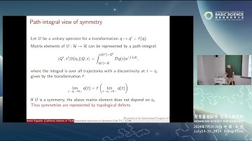 Anton Kapustin: Generalized symmetries in quantum field theory & condensed matter physics #ICBS2024