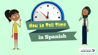 Telling Time in Spanish - Part 1 (on the hour and adding minutes)