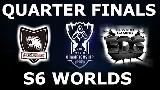 ROX Tigers vs EDG - Quarter Finals Full Series S6 LoL eSports World Championship 2016! ROX vs EDG