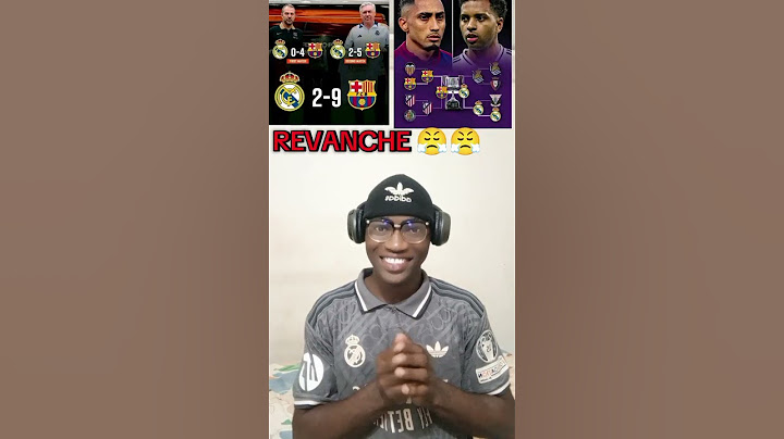 INCROYABLE RÉAL MADRID VS FC BARCELONE FINALE COUPE DU ROI
