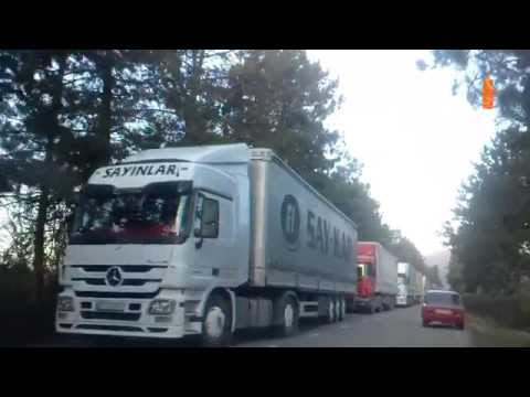 ლაგოდეხის საბაჟო გამშვებ პუნქტთან 3 კილმეტრიანი რიგია