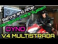 Ducati V4 Multistrada Akrapovic Dyno Testing - More Power !!! Great Upgrade.