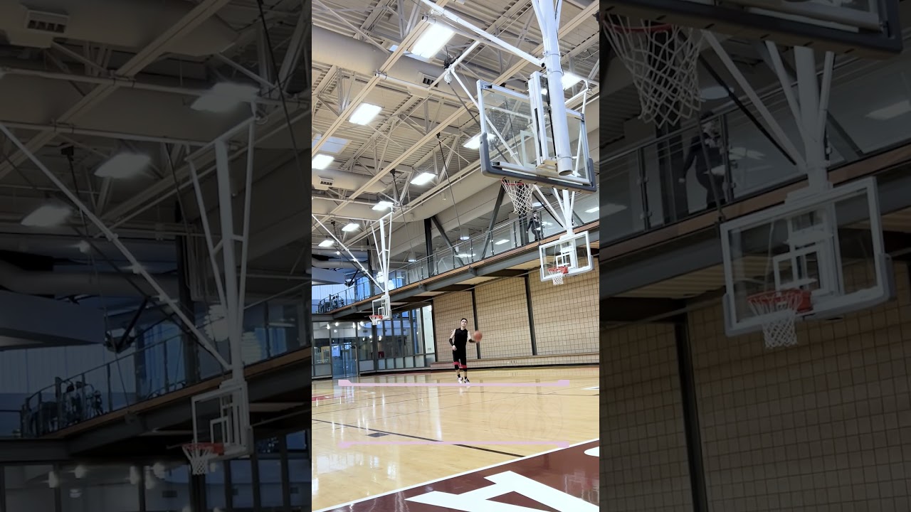 The euro scoop shot like Steph curry #basketball #trickshots #shorts #stephencurry