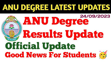 Good News on Degree Results Latest Updates Degree 2nd 4th Sem Results Latest official Update 2023 UG