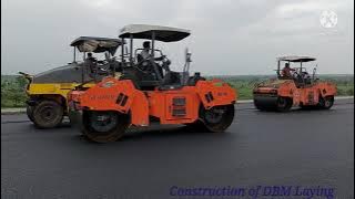 DBM Laying @GHV India Pvt.Ltd PKG- 20#Construction of Flexible pavements