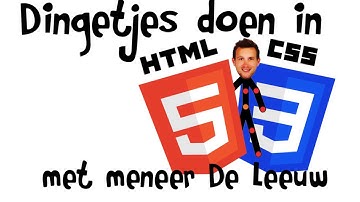 HTML en CSS: Inhoud en vormgeving.