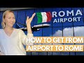 How to get from rome airport to rome  everything you need to know i rome travel