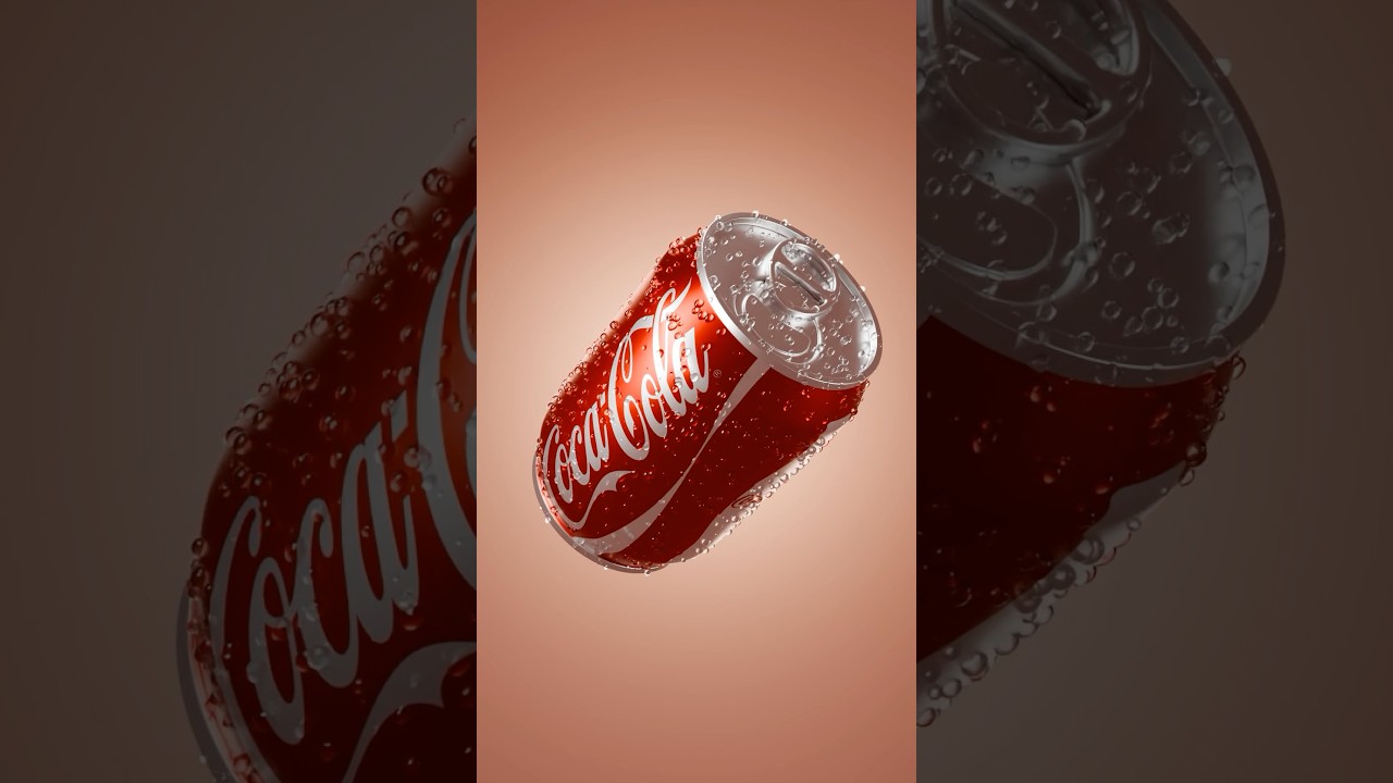 Blender Tutorial: Chilled Coca-Cola Can with Condensation!