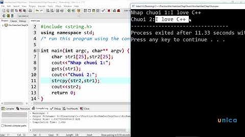 (Lập trình C++) Bài 79  Hàm strcpy,strncpy   sao chép chuỗi