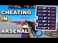 USING CHEATS TO BE OP IN ARSENAL..