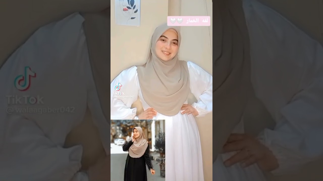 أجمل لفات حجاب شرعي 🧕🏻🥰 لفات خمار طويل🌸أسهل 7لفات بالخمار المربع