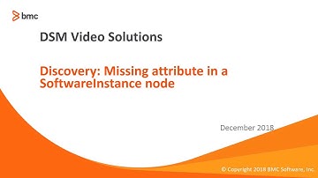 BMC Discovery: Missing attribute in a SoftwareInstance node