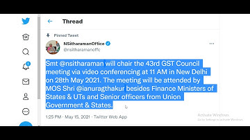 43rd GST Council Meeting | 28th May
