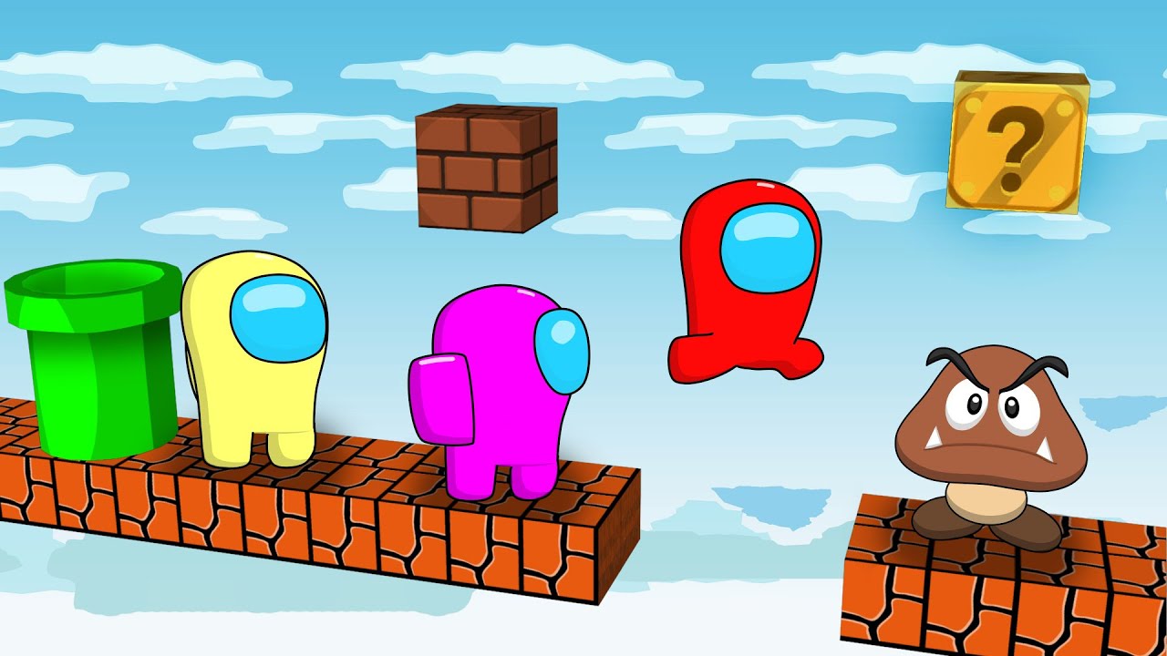 어몽어스 VS 좀비 애니메이션 4화 Mario World Among Us YouTube