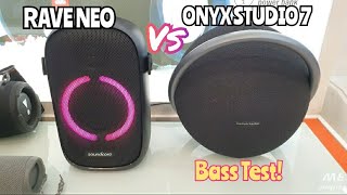 Harman/Kardon Onyx Studio 7 vs. SoundCore Rave Neo | Bass Sound Test!
