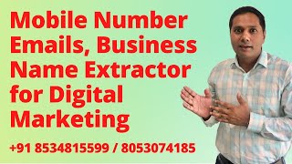 Mobile Number Email Data Extractor Software for Digital Marketing screenshot 2