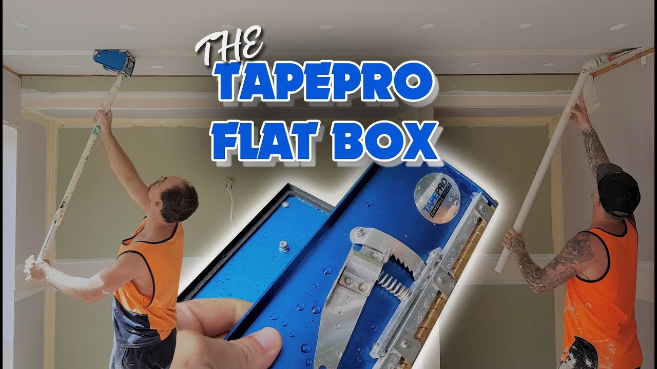 Plastering Drywall with the Tapepro Flat Box YouTube