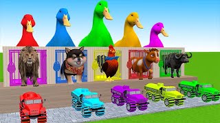 5 Giant Duck, Monkey, Piglet, chicken, dog, elephant, cow, Sheep, Transfiguration funny animal 2023