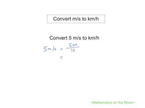 Convert ms to