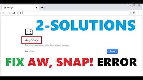 How To Fix Aw, Snap! Crash Error In Google Chrome 2020 | Chrome Keeps Crashing Aw Snap Error