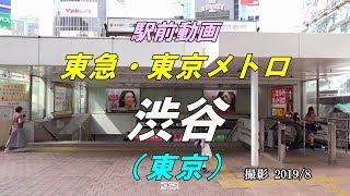 【駅前動画】 東急・東京メトロ 渋谷駅（東京）Shibuya