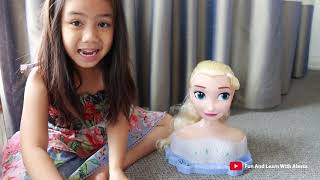 Elsa Styling Head, Disney Frozen Unboxing | With Alessa