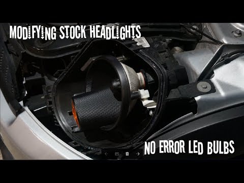 R56 Mini Cooper S -(no error) LED Bulbs & Modified Headlight pt2