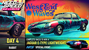 NFS No Limits | Jaguar E-Type Lightweight Day 4 (Rabbit)