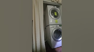 Washer and Dryer Stacking Kit installation in laundry