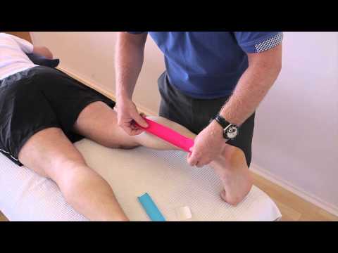 How to treat a Calf strain (Gastrocnemius/Soleus) using Kinesiology Tape