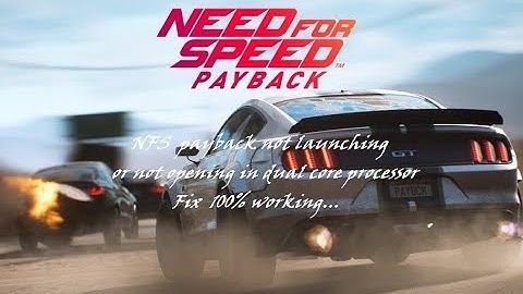 NFS payback not opening?, fix working...