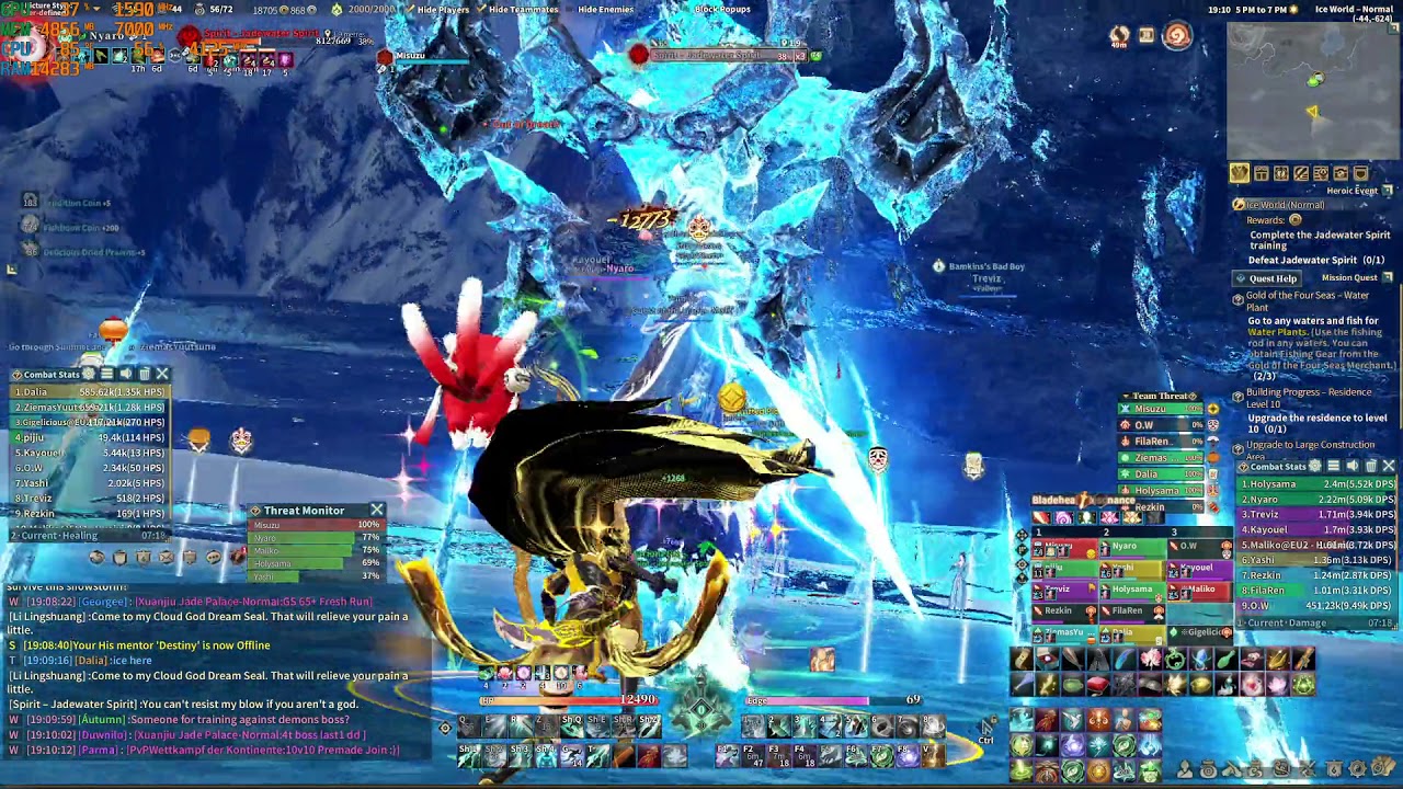 Sword of Legends Online - Nyaro ~Ice World Normal~ Berserker 5.9K DPS Pov
